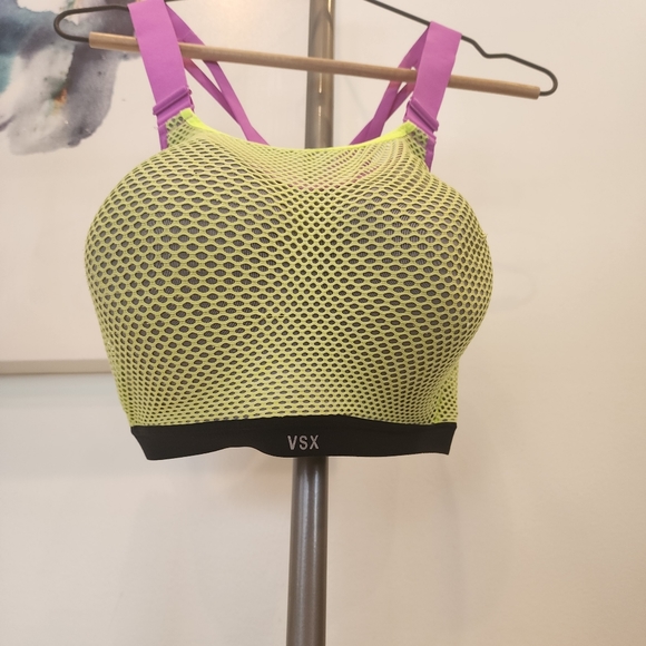 VX Victoria Secret CUTEST EVER STRAPPY SPORTS BRA, Size 36DDD ♥️🩵 - Picture 16 of 16